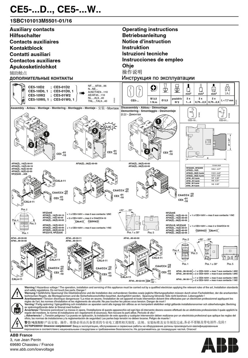 ABB CE5 D Series operating instructions