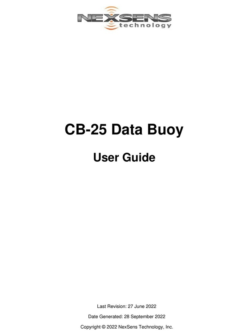 NexSens Technology CB-25 User manual NexSens Technology CB-25 User manual