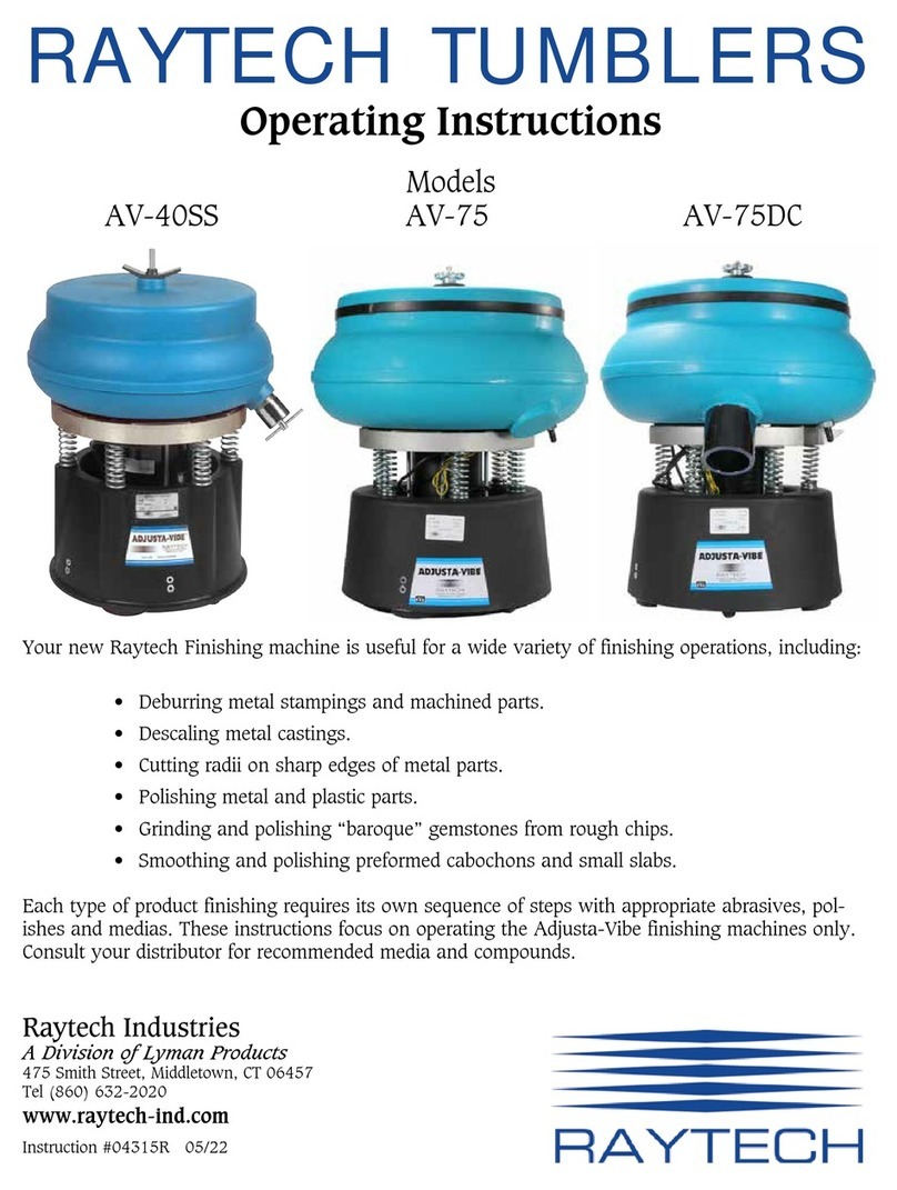 Lyman Raytech Adjusta-Vibe AV-40SS operating instructions