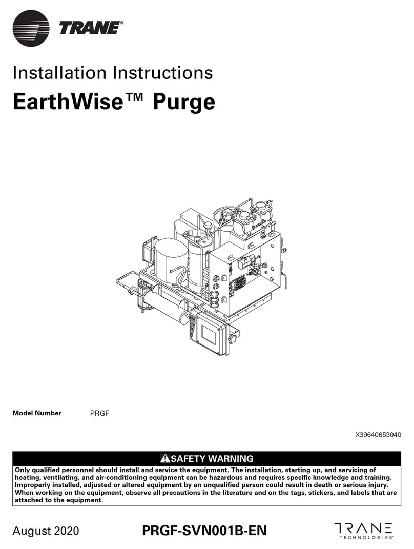 Trane EarthWise Purge User manual
