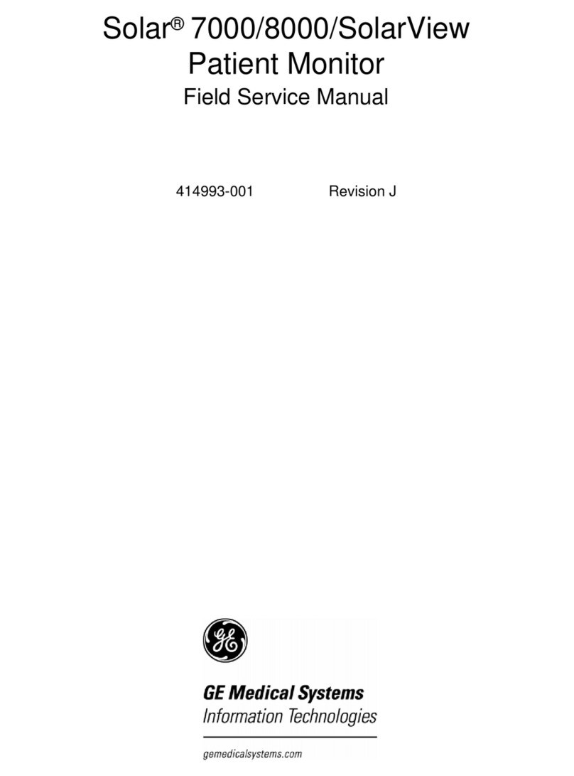GE Solar 7000 User manual