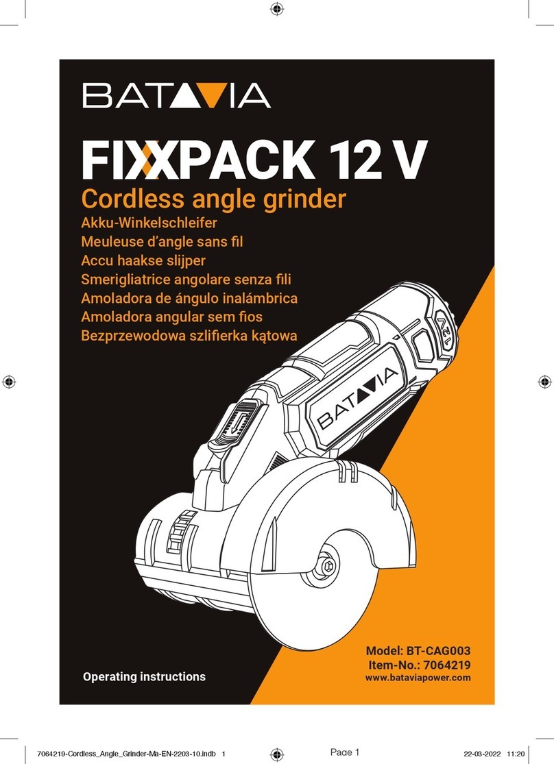 Batavia FIXXPACK 12 V BT-CAG003 operating instructions