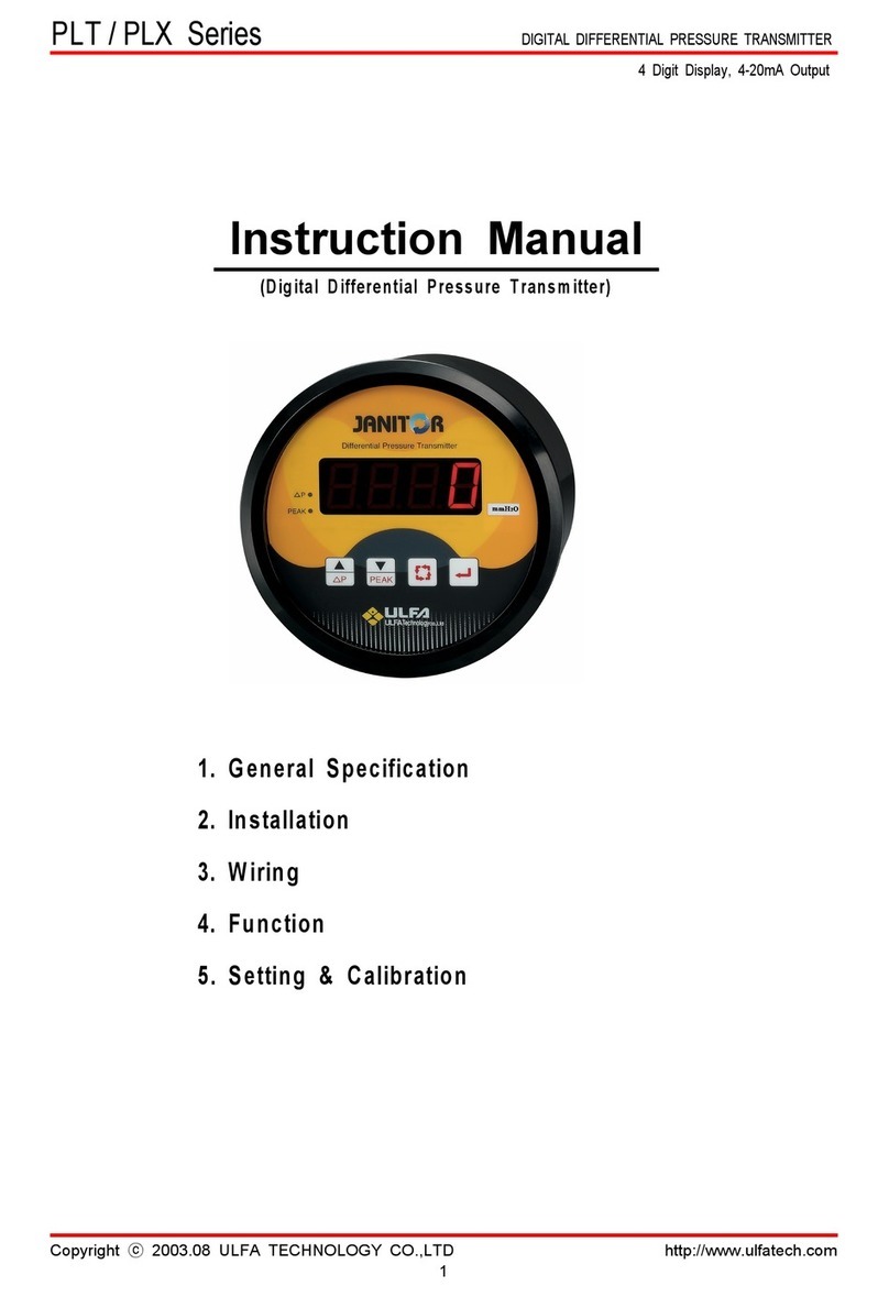 ULFA TECHNOLOGY JANITOR PLT Series instruction manual ULFA TECHNOLOGY JANITOR PLT Series instruction manual