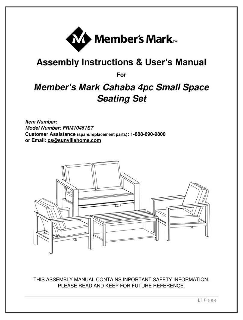 Members Mark Cahaba FRM10461ST Owner's manual
