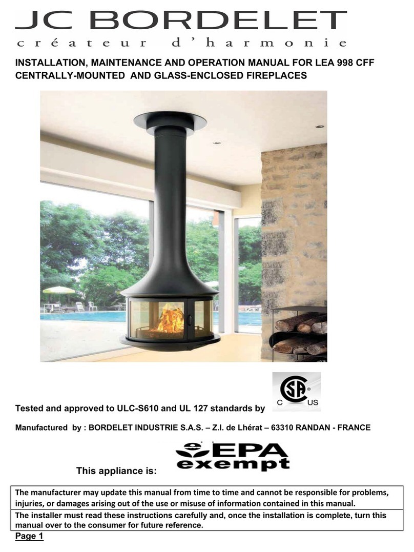 JC BORDELET LEA 998 CFF Installation, maintenance and operation manual JC BORDELET LEA 998 CFF Installation, maintenance and operation manual