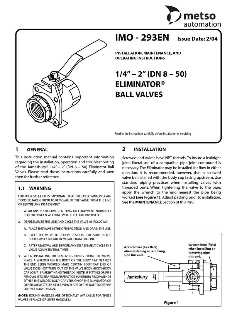 metso automation Eliminator 9FB-3600XT Installation maintenance and operating instructions