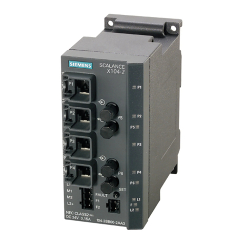 Siemens SIMATIC NET SCALANCE X-100 Series User manual