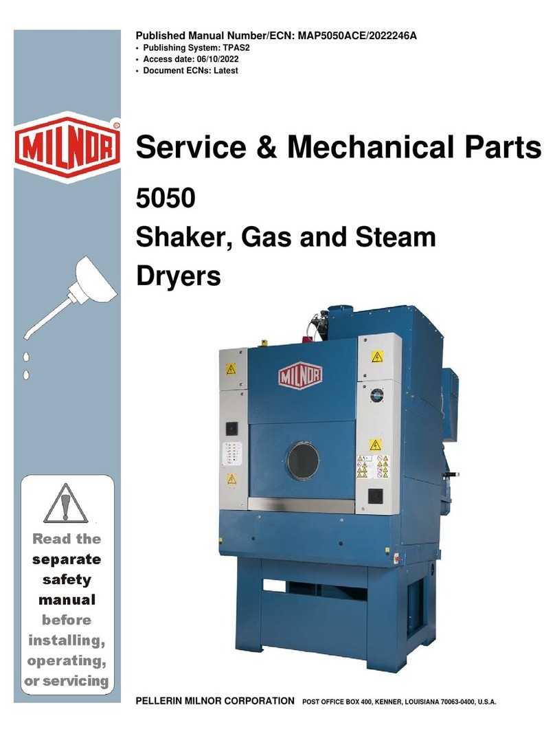 Milnor 5050 Service manual