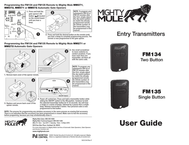 Mighty Mule FM134 user guide