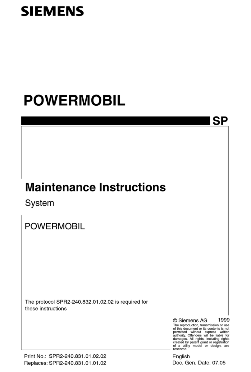 Siemens POWERMOBIL SP Operating and maintenance instructions