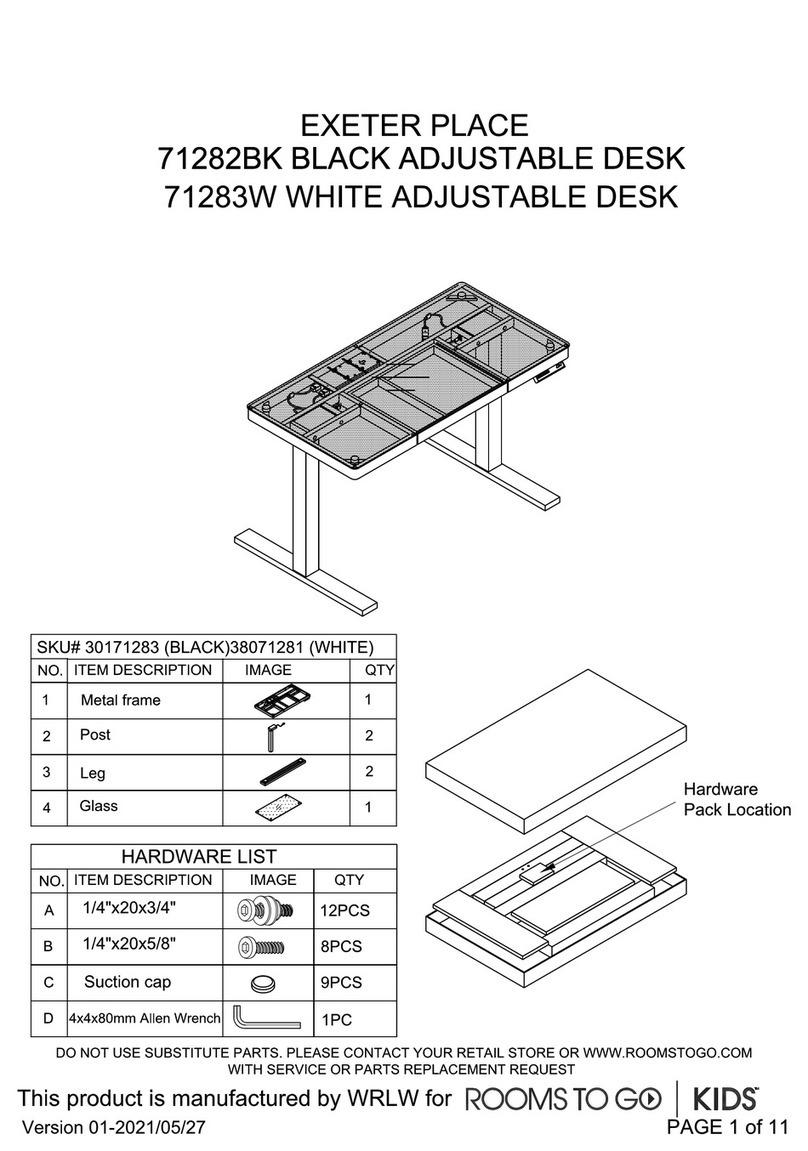 ROOMS TO GO Kids Exeter Place 71282BK Assembly instructions