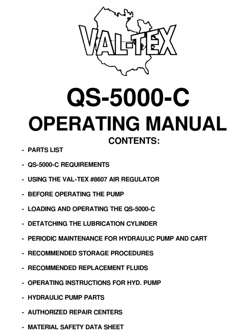 Val-Tex QS-5000-C operating manual