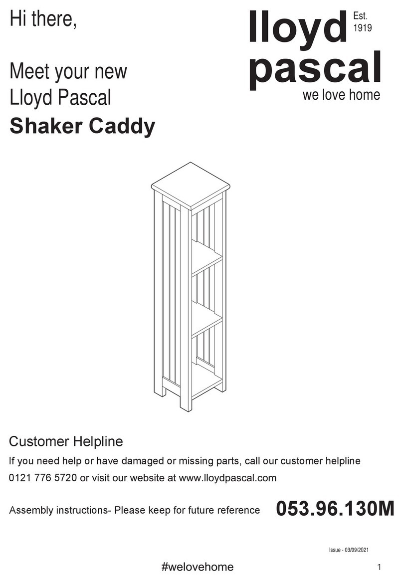 Lloyd Pascal Shaker Caddy User manual
