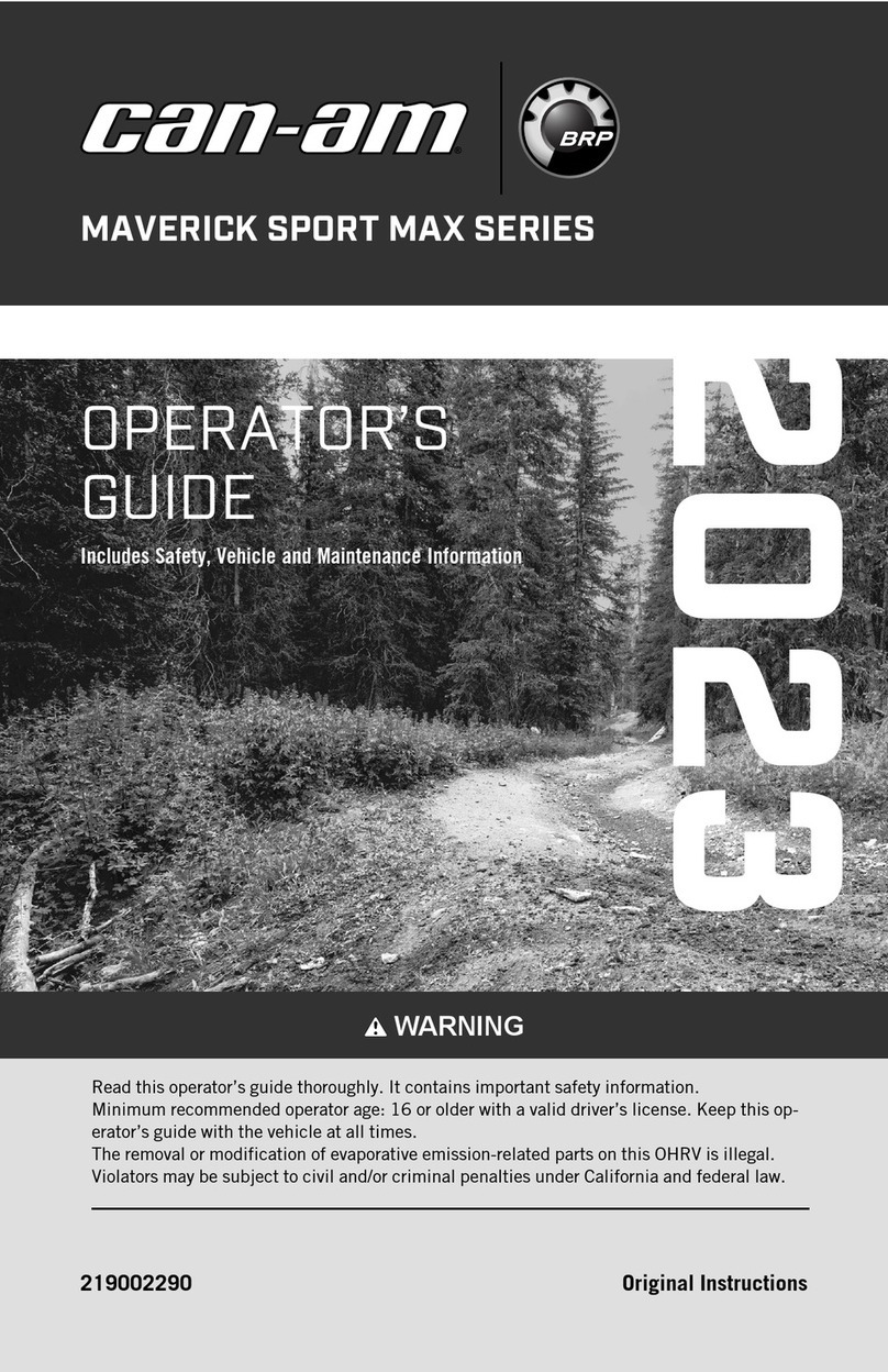BRP can-am MAVERICK SPORT MAX 2003 Series Operator's guide