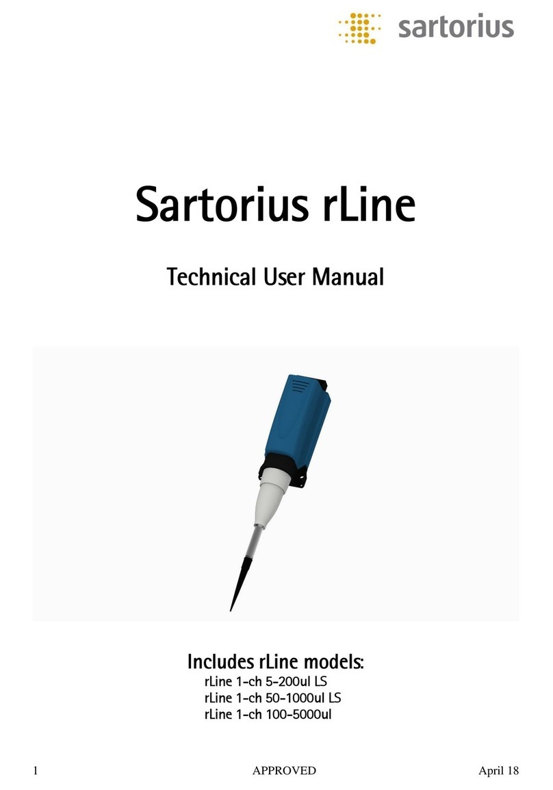 Sartorius rLine 5-200ul LS Technical  user's manual