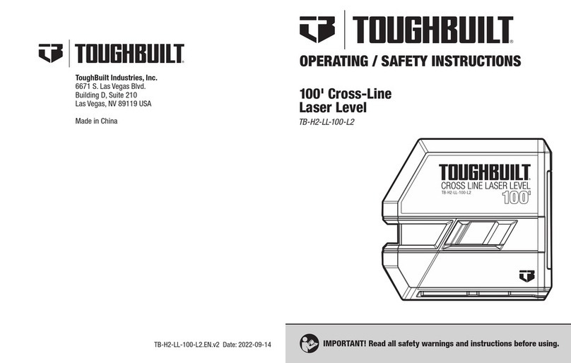 TOUGHBUILT TB-H2-LL-100-L2 Operating/safety instructions