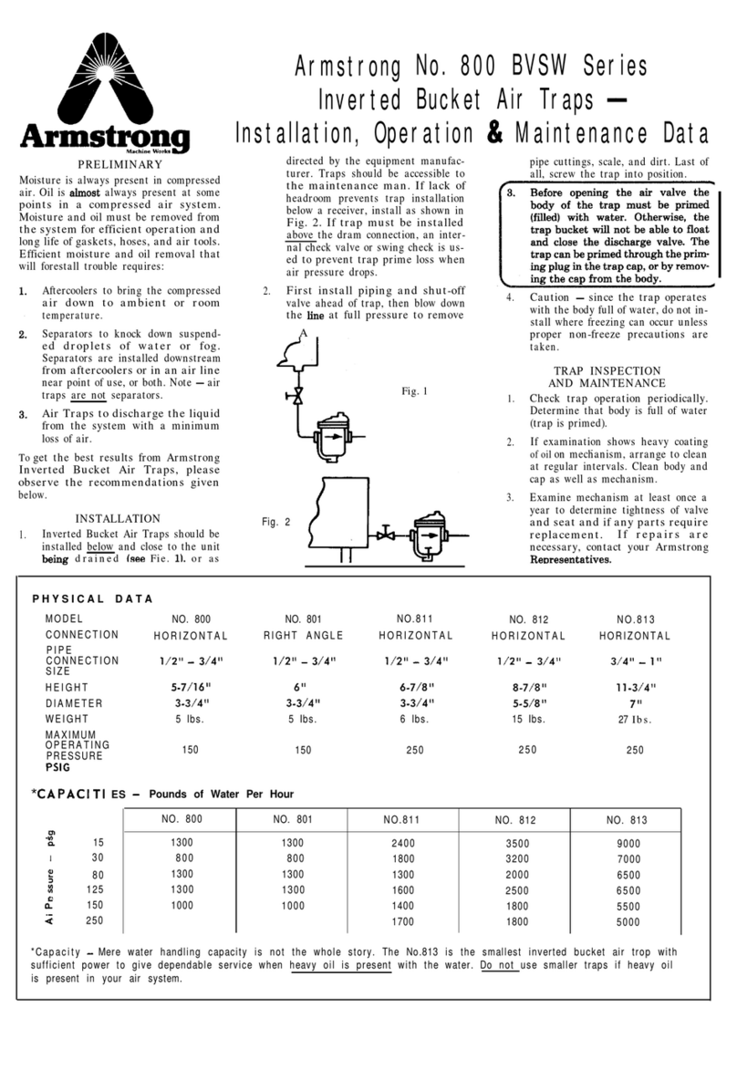 Armstrong BVSW Series INSTALLATION, OPERATION & MAINTENANCE DATA SHEET