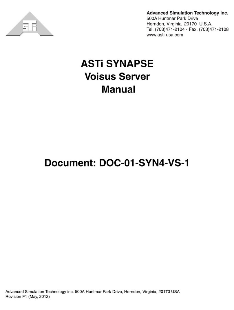 ASTi SYNAPSE Voisus User manual