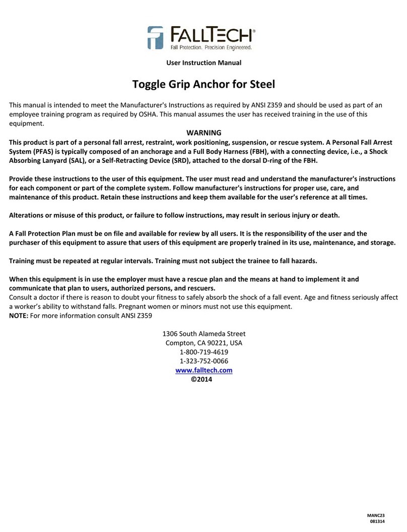 Falltech 7408 Operator's manual