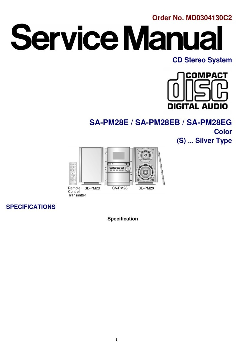 Panasonic SA-PM28E User manual