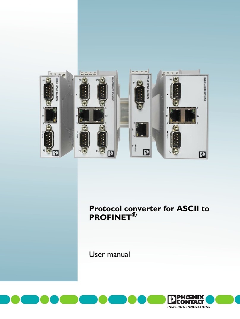 Phoenix Contact GW PN/DP 1E/1DB9 User manual