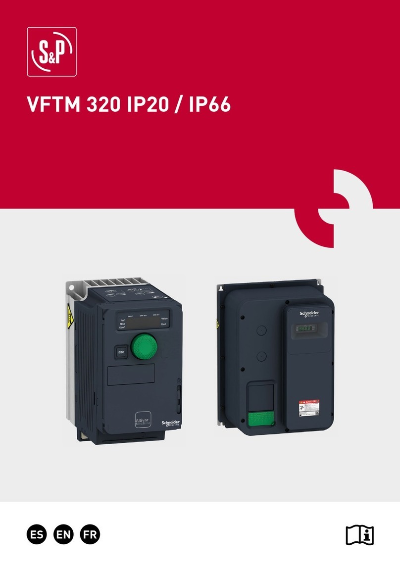 S&P VFTM 320 IP20 instruction manual