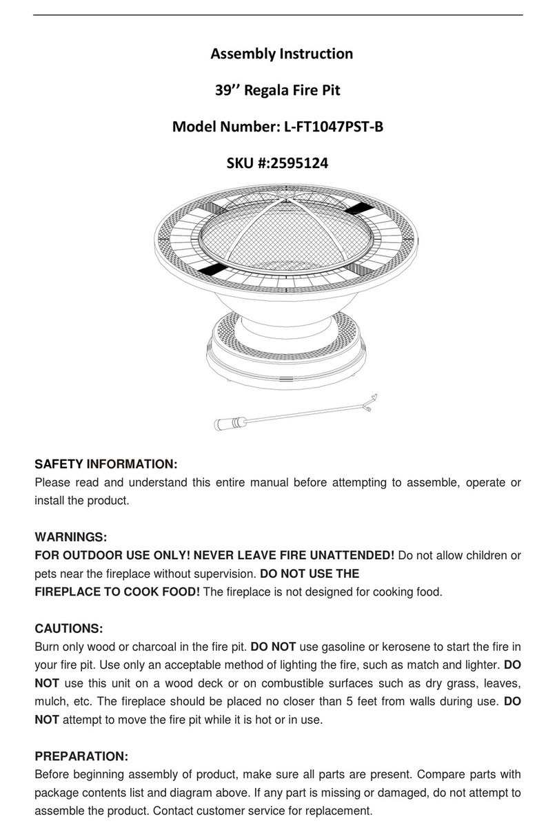 Sunjoy Regala L-FT1047PST-B Assembly instruction