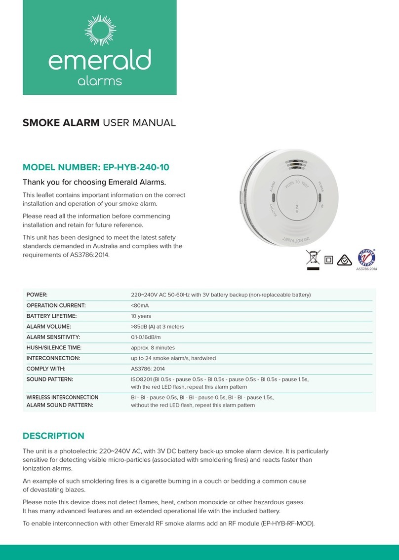 emerald alarms EP-HYB-240-10 user manual