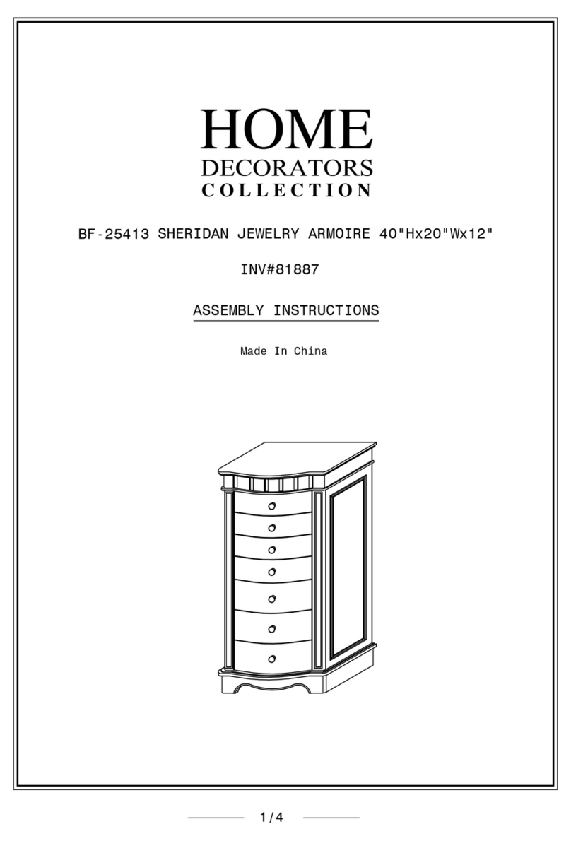 Home Decorators Collection BF-25413 Assembly instructions