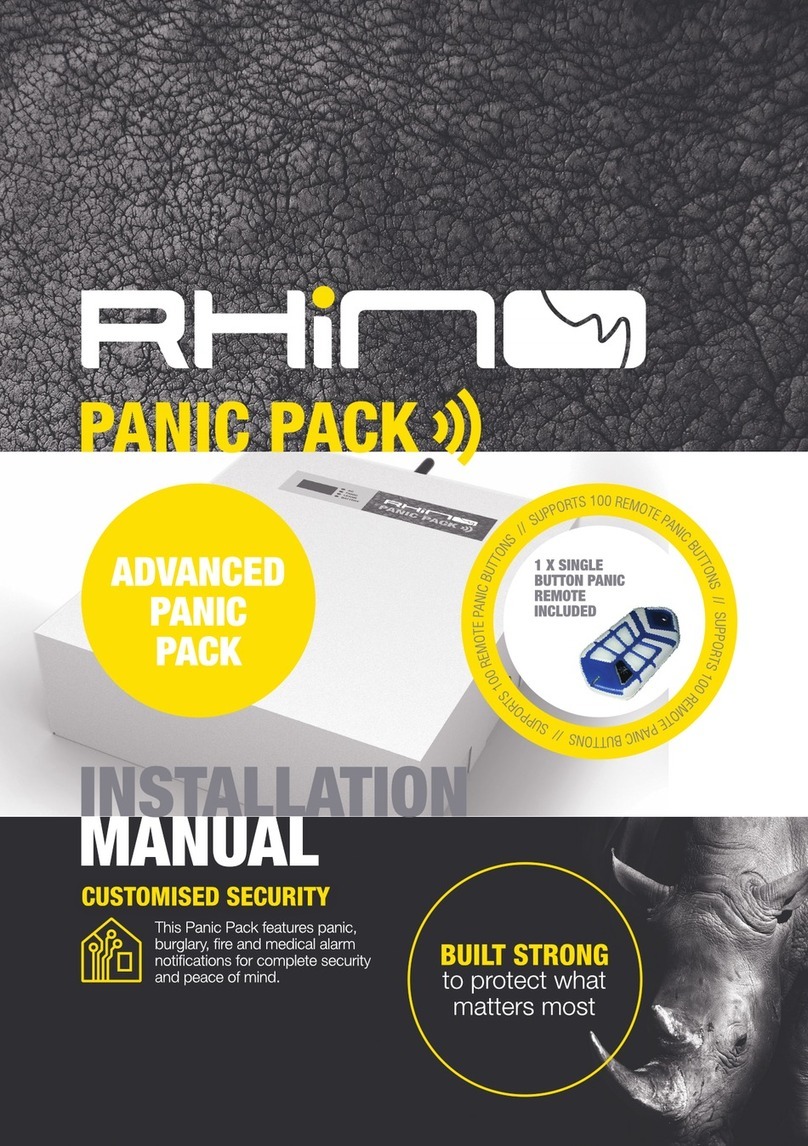 RHINO ADVANCED PANIC PACK installation manual