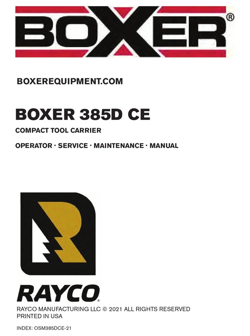 Rayco BOXER 385D CE installation, operator and service manual Rayco BOXER 385D CE installation, operator and service manual
