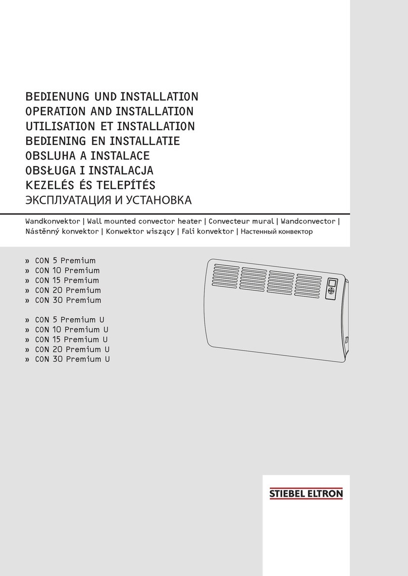 STIEBEL ELTRON CON 5 Premium Administrator's Manual for Operation and Installation