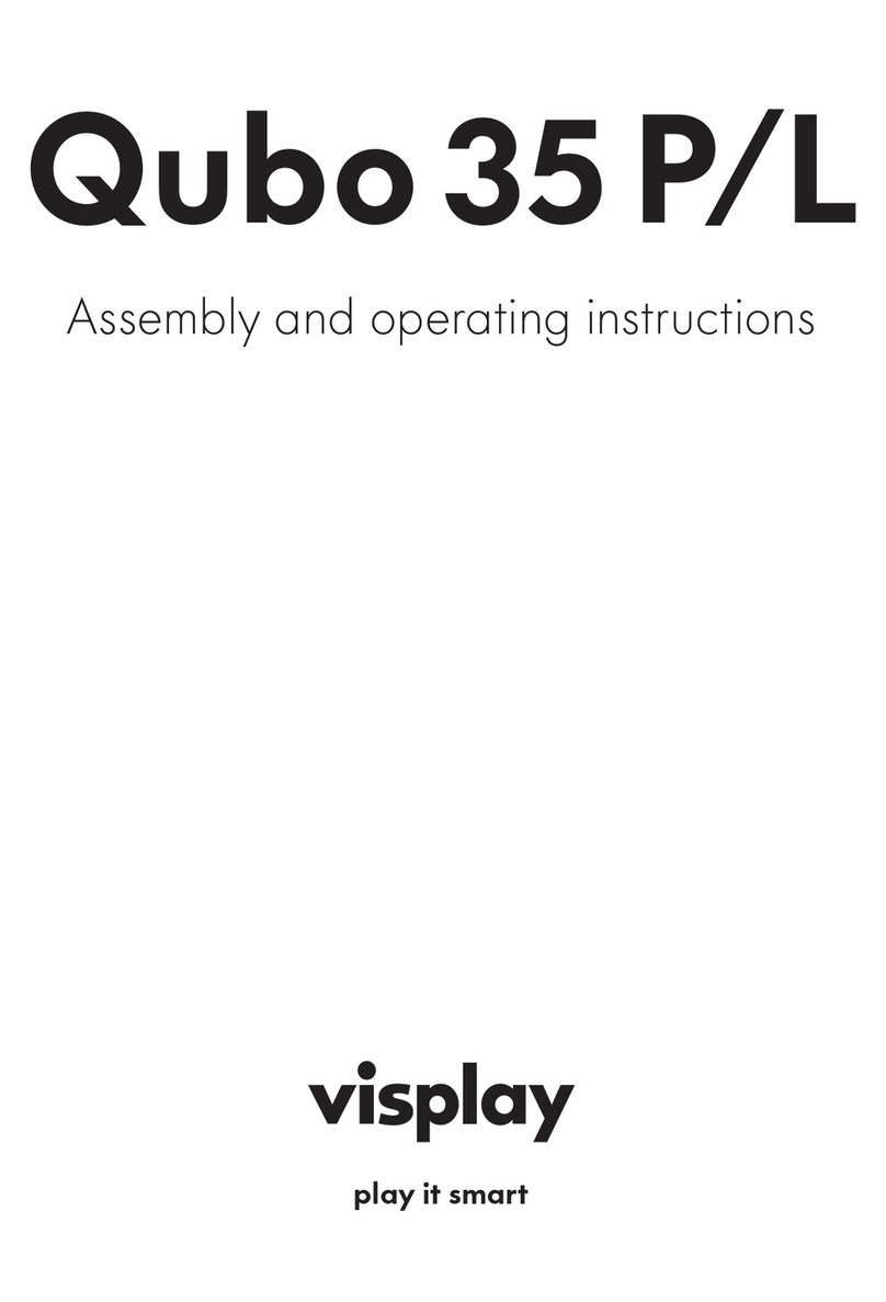 visplay Qubo 35 P/L Assembly and operating instructions