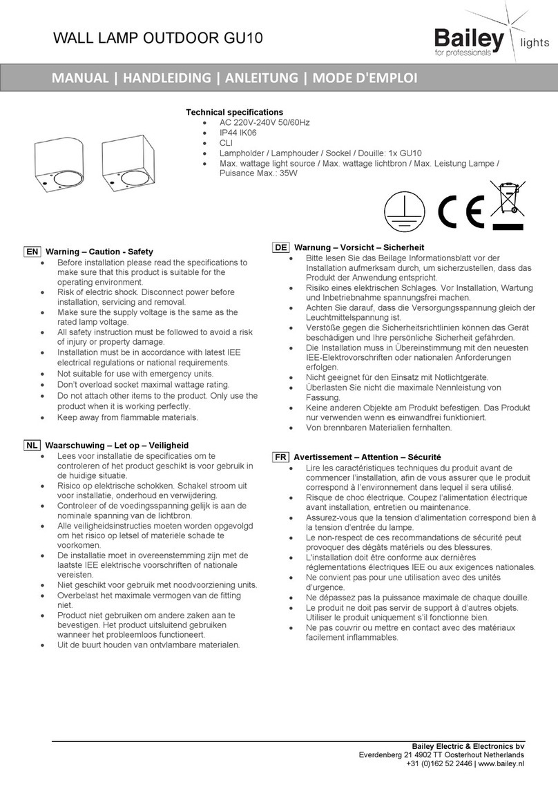 Bailey 145110 manual