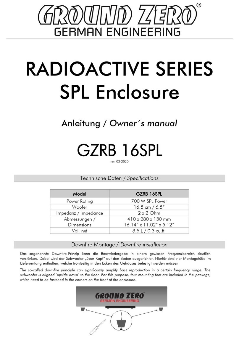 Ground Zero RADIOACTIVE Series owner's manual