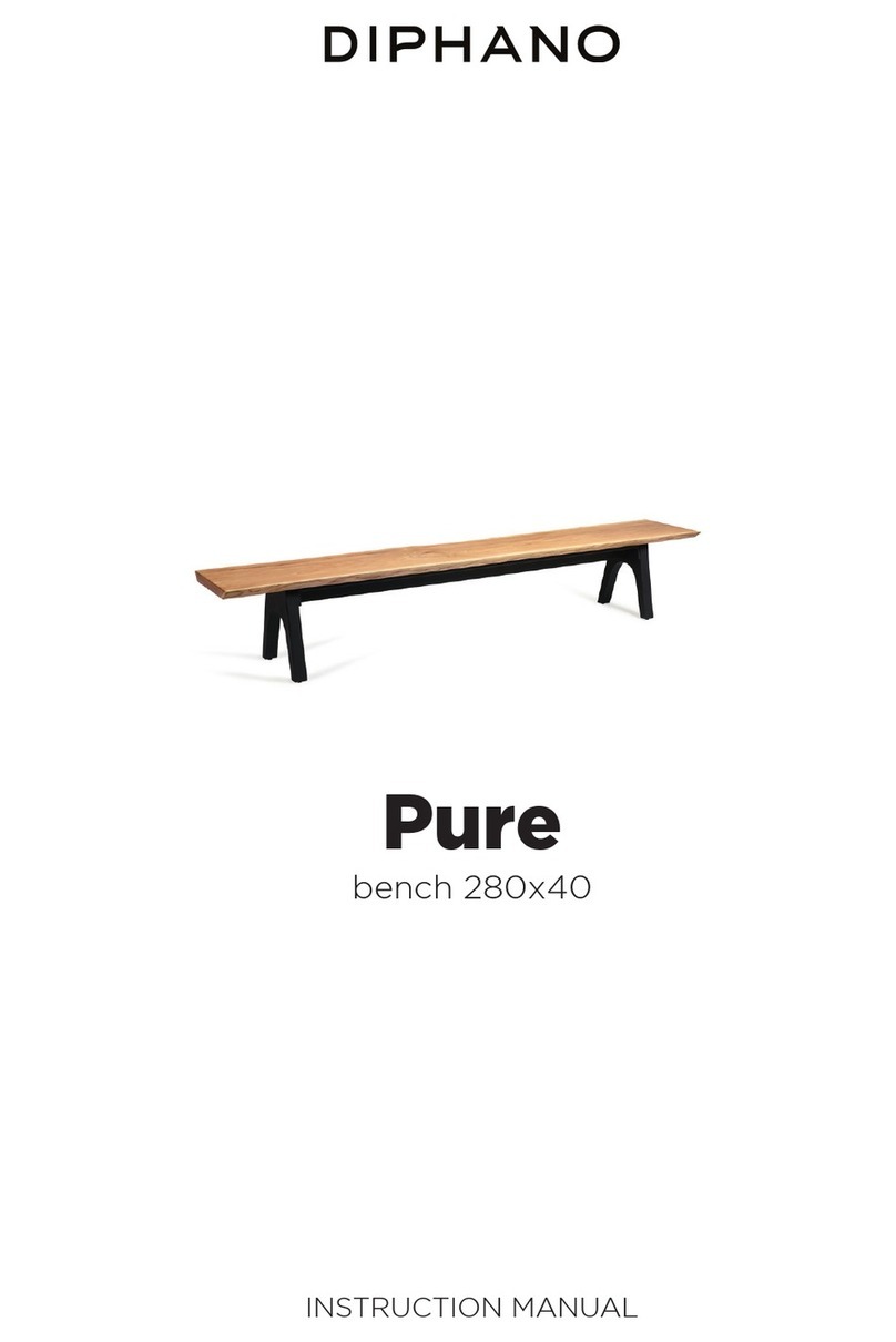 Diphano Pure bench 280x40 instruction manual