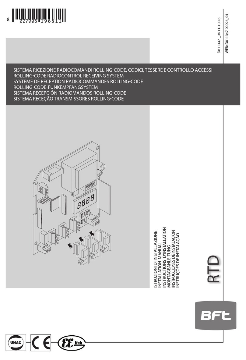 BFT RTD installation manual