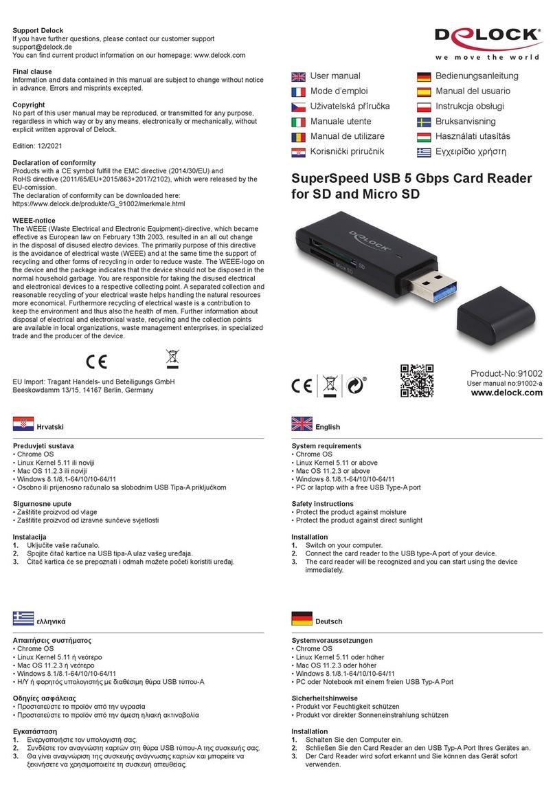 DeLOCK 91002 User manual