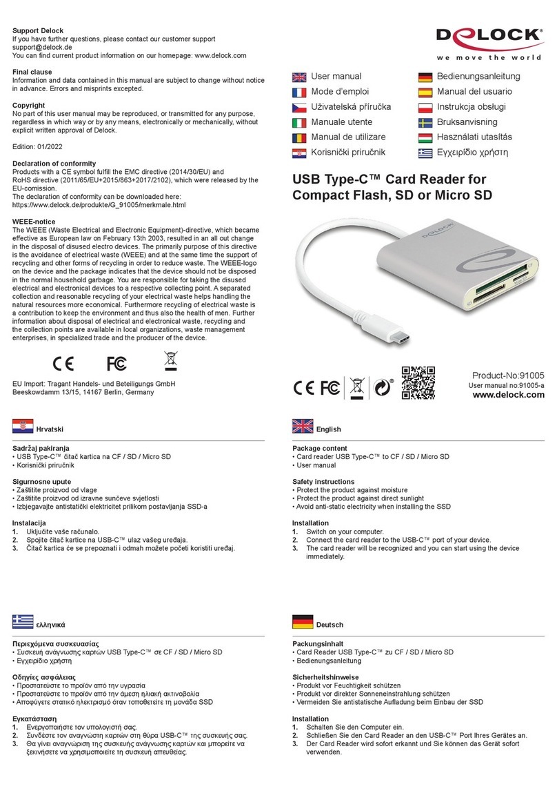 DeLOCK 91005 User manual DeLOCK 91005 User manual
