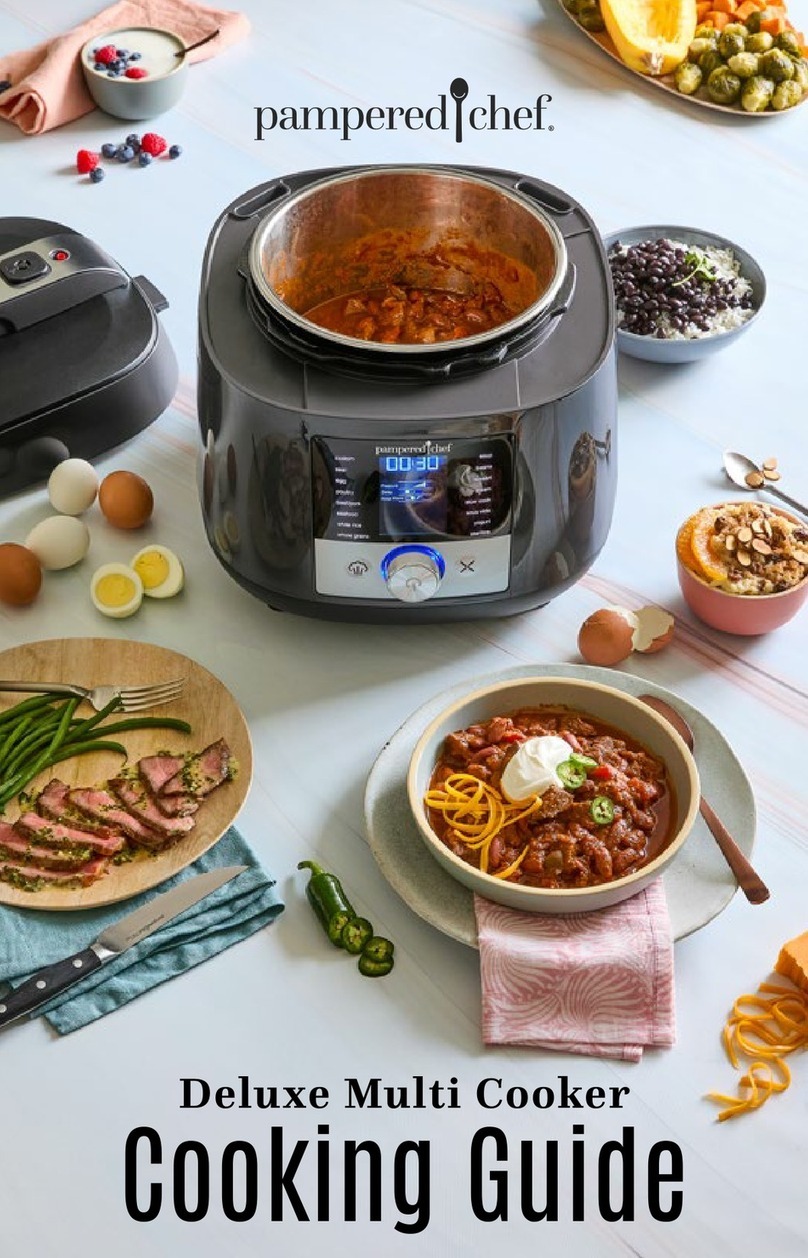 pampered chef Deluxe Multi Cooker Cooking guide