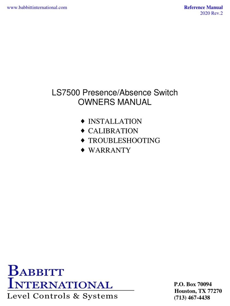 BABBITT LS7500 User manual
