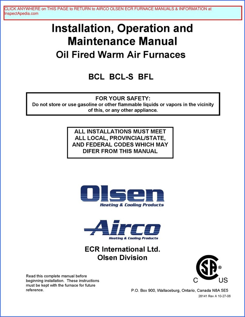 ECR International BCL Installation, operation and maintenance manual