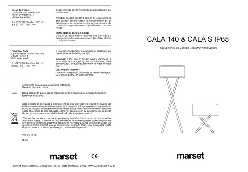 marset CALA 140 IP65 User manual