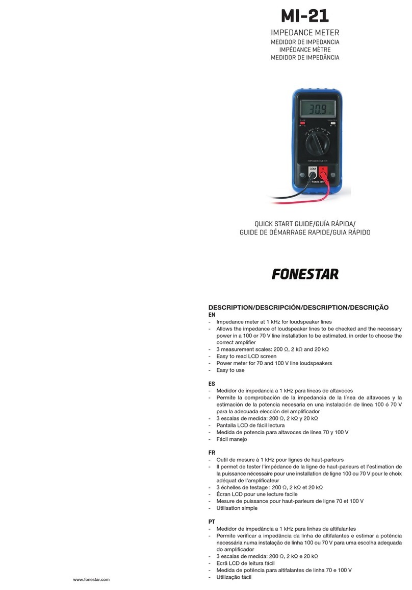 FONESTAR MI-21 quick start guide