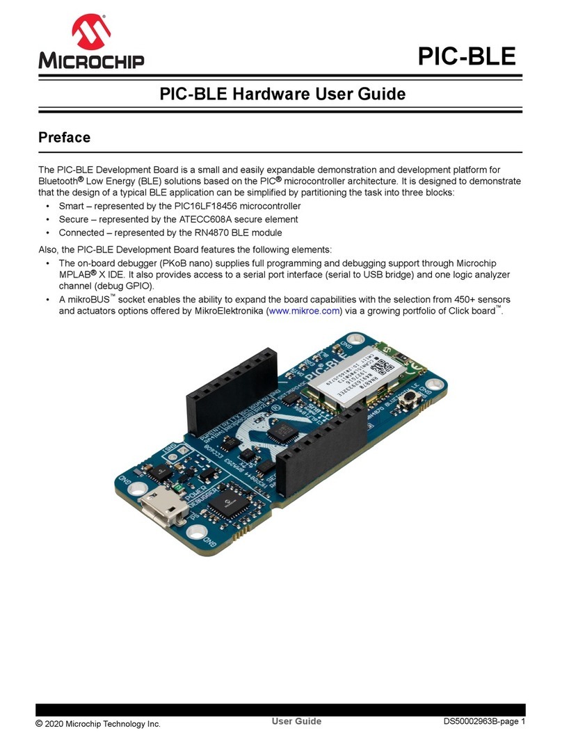Microchip Technology PIC-BLE Hardware user's guide