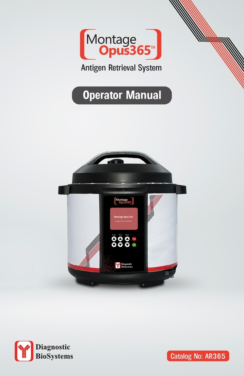 Diagnostic BioSystems Montage Opus365 Operator's manual