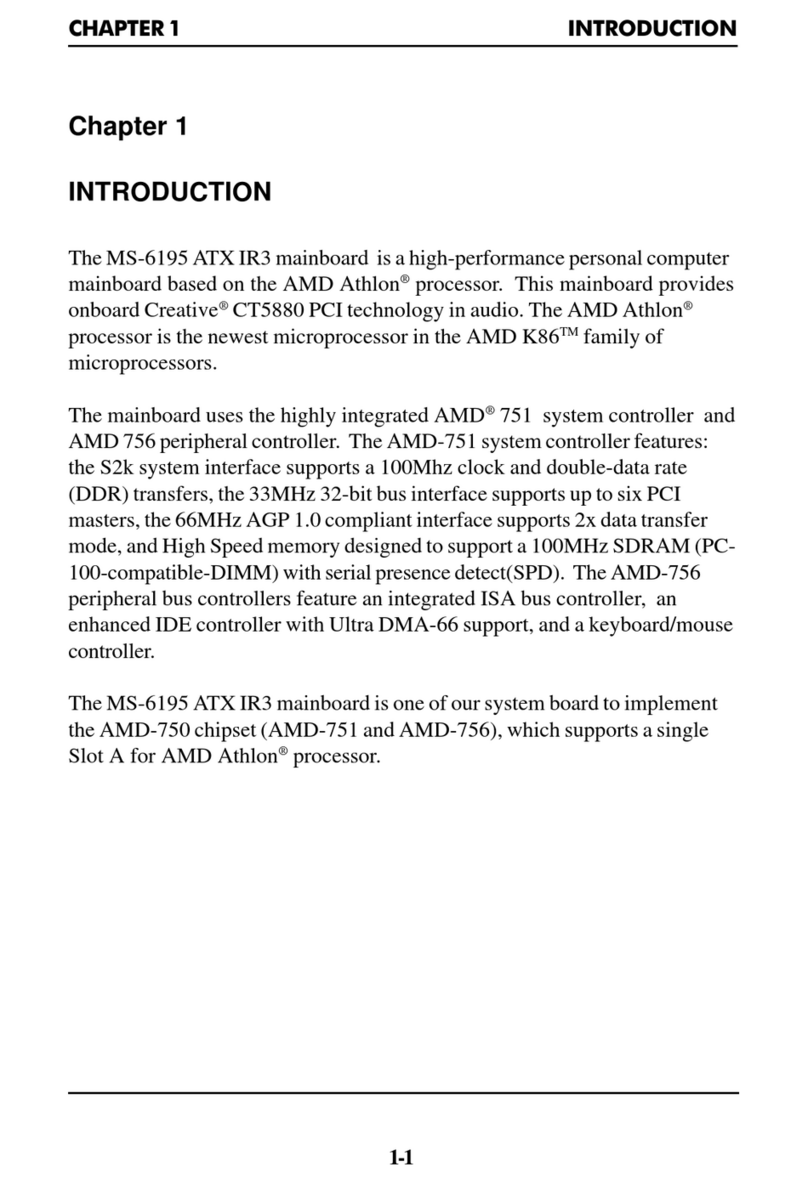 MSI MS-6195 user manual