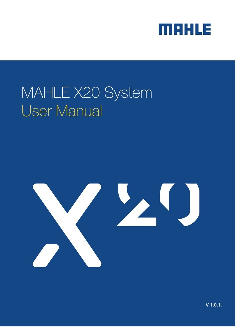 MAHLE X20 User manual