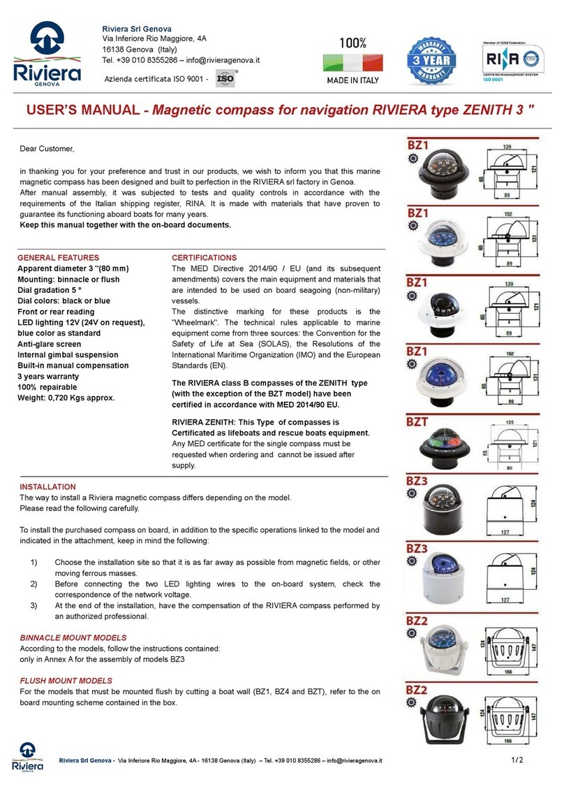 Riviera ZENITH 3 user manual