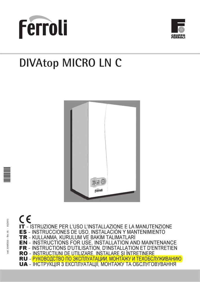 Ferroli DIVAtop MICRO LN C Technical manual